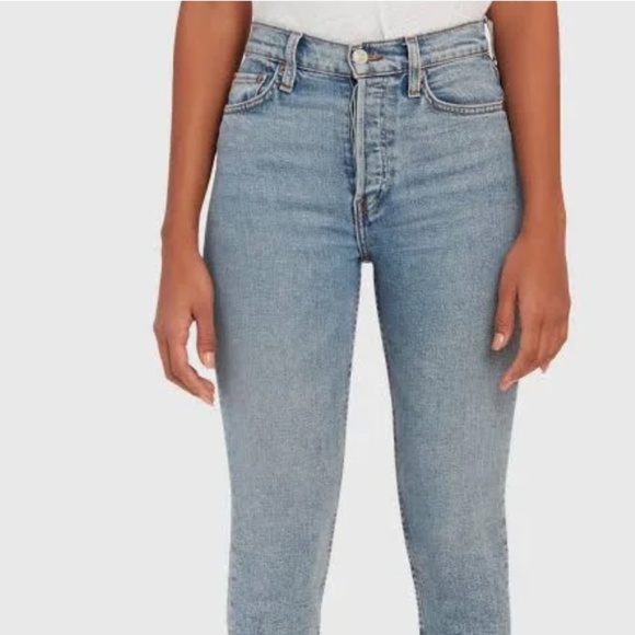 RE/DONE 90s high rise ankle crop jrams - Picture 1 of 6
